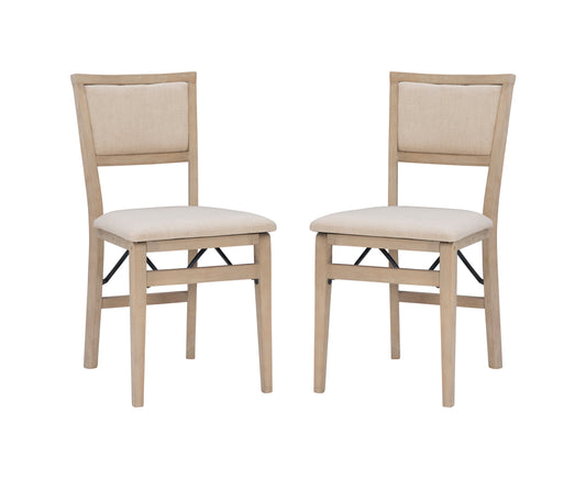 Chaise pliante rembourrée Keira Gray délavée