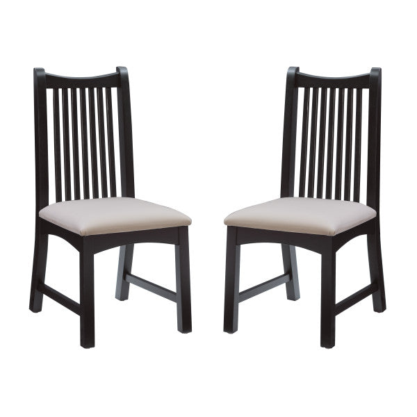 Fauteuil rembourré Andy noir (lot de 2)