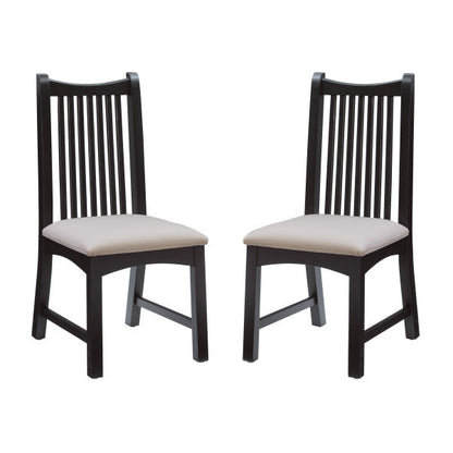 Fauteuil rembourré Andy noir (lot de 2)