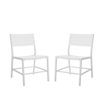 Chaise de salle à manger Alora en aluminium (lot de 2)