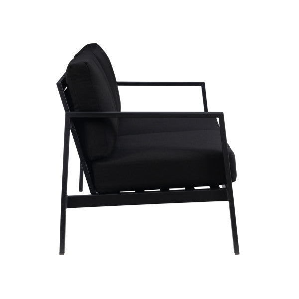 Canapé deux places d'extérieur en aluminium Alora