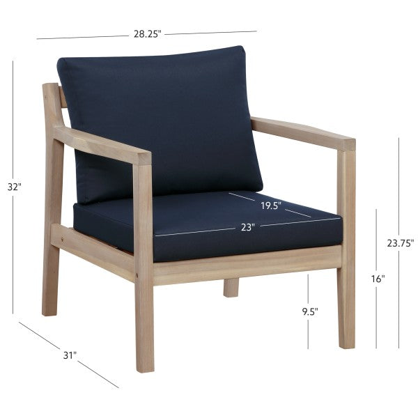 Chaise d'appoint Svana beige ou marine (lot de 2)