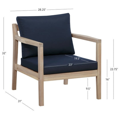 Chaise d'appoint Svana beige ou marine (lot de 2)