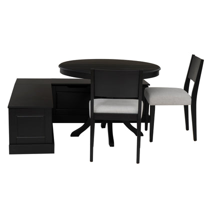 Ensemble de coin repas rembourré Norah 4 pièces