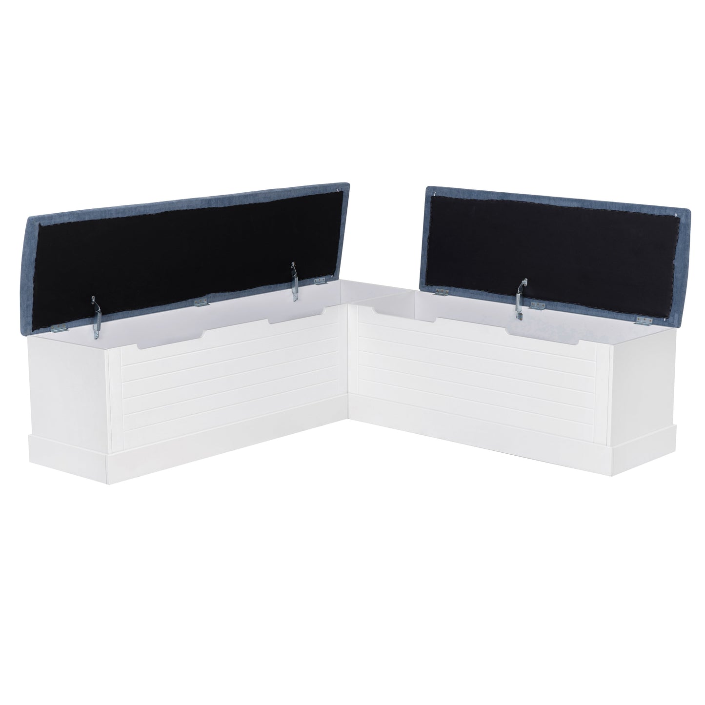 Nancy White Blue Nook capitonné sans dossier