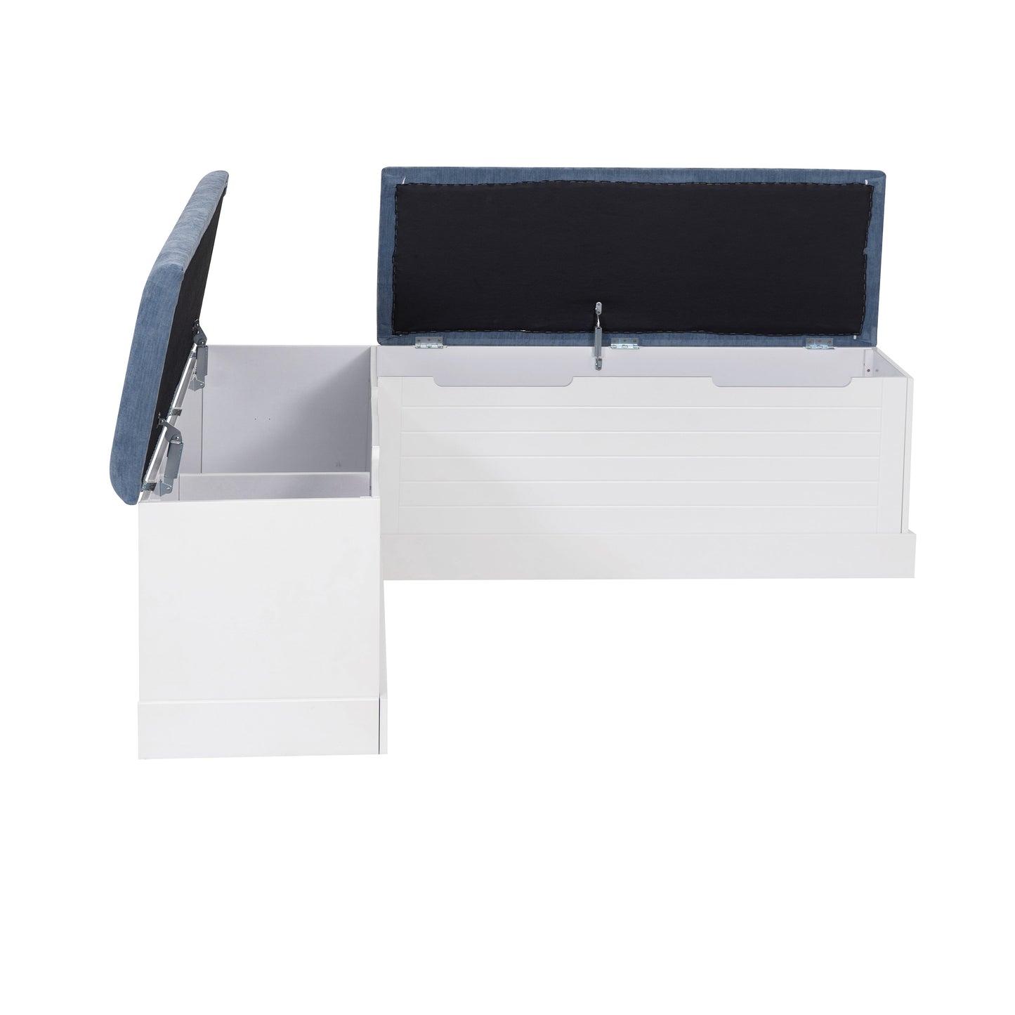 Nancy White Blue Nook capitonné sans dossier