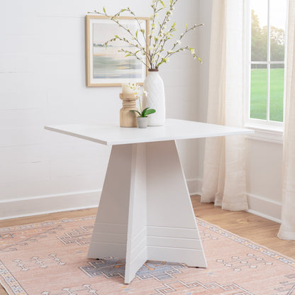 Table carrée sur pied Nancy White