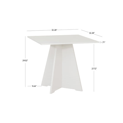 Table carrée sur pied Nancy White