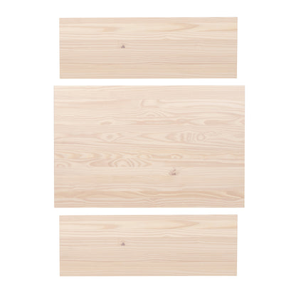 Ensemble table et banc 3 pièces Norah en érable gris