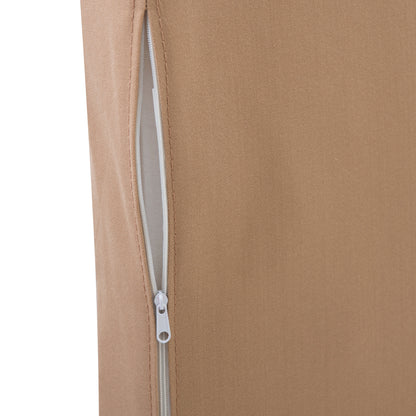 Canapé d'angle sans dossier Norah avec ensemble de 5 coussins