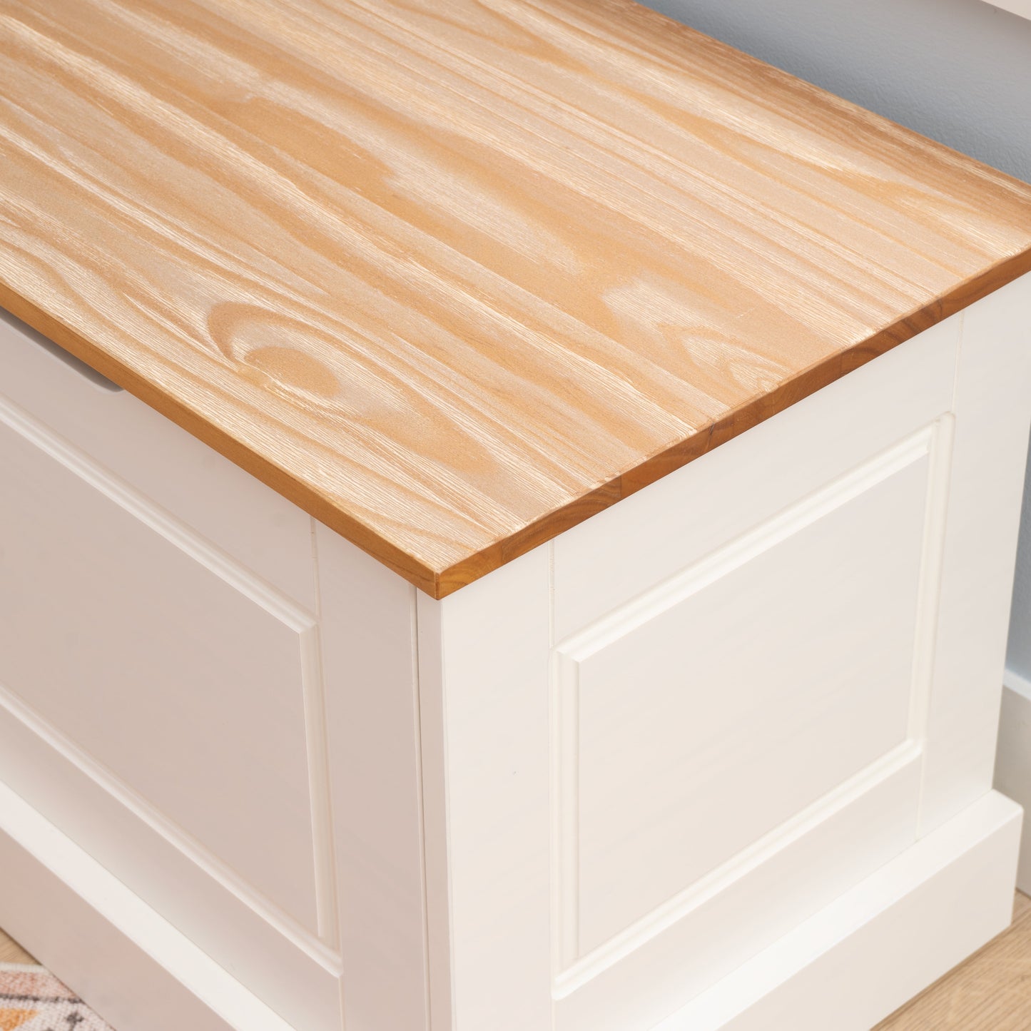 Canapé d'angle sans dossier Norah avec ensemble de 5 coussins