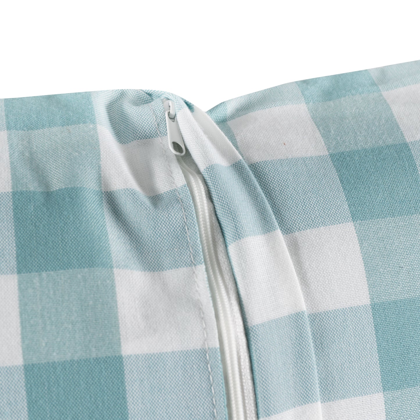 Canapé d'angle sans dossier Norah avec ensemble de 5 coussins