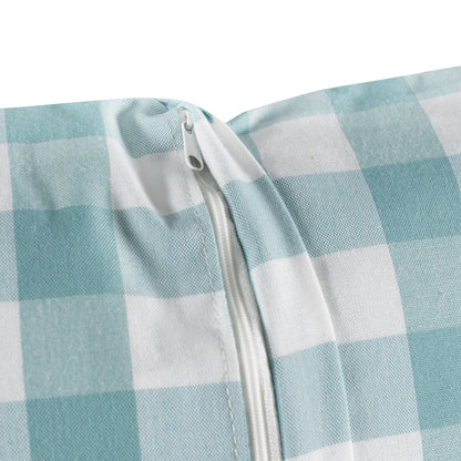 Canapé d'angle sans dossier Norah avec ensemble de 5 coussins