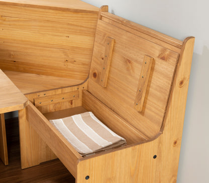 Ensemble coin repas en saule naturel