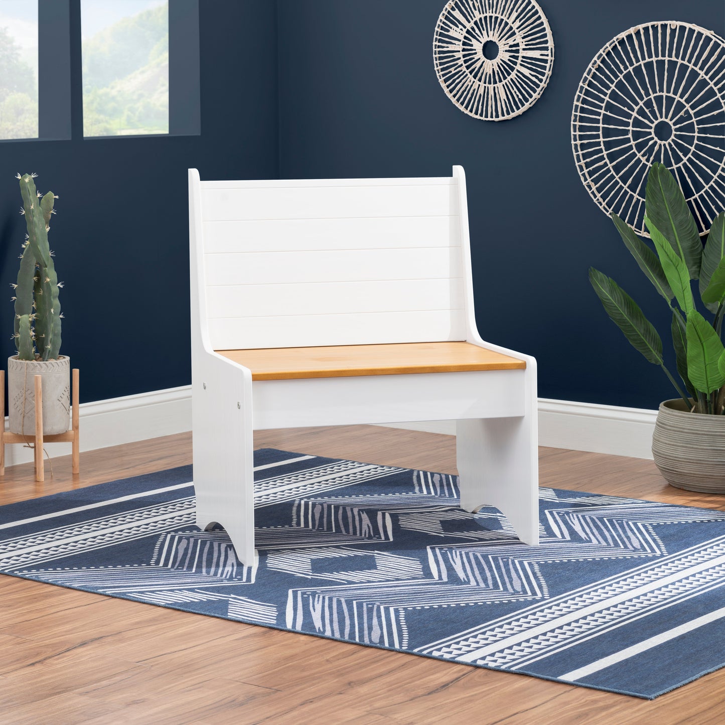 Banc à petit dossier Pender Honey White