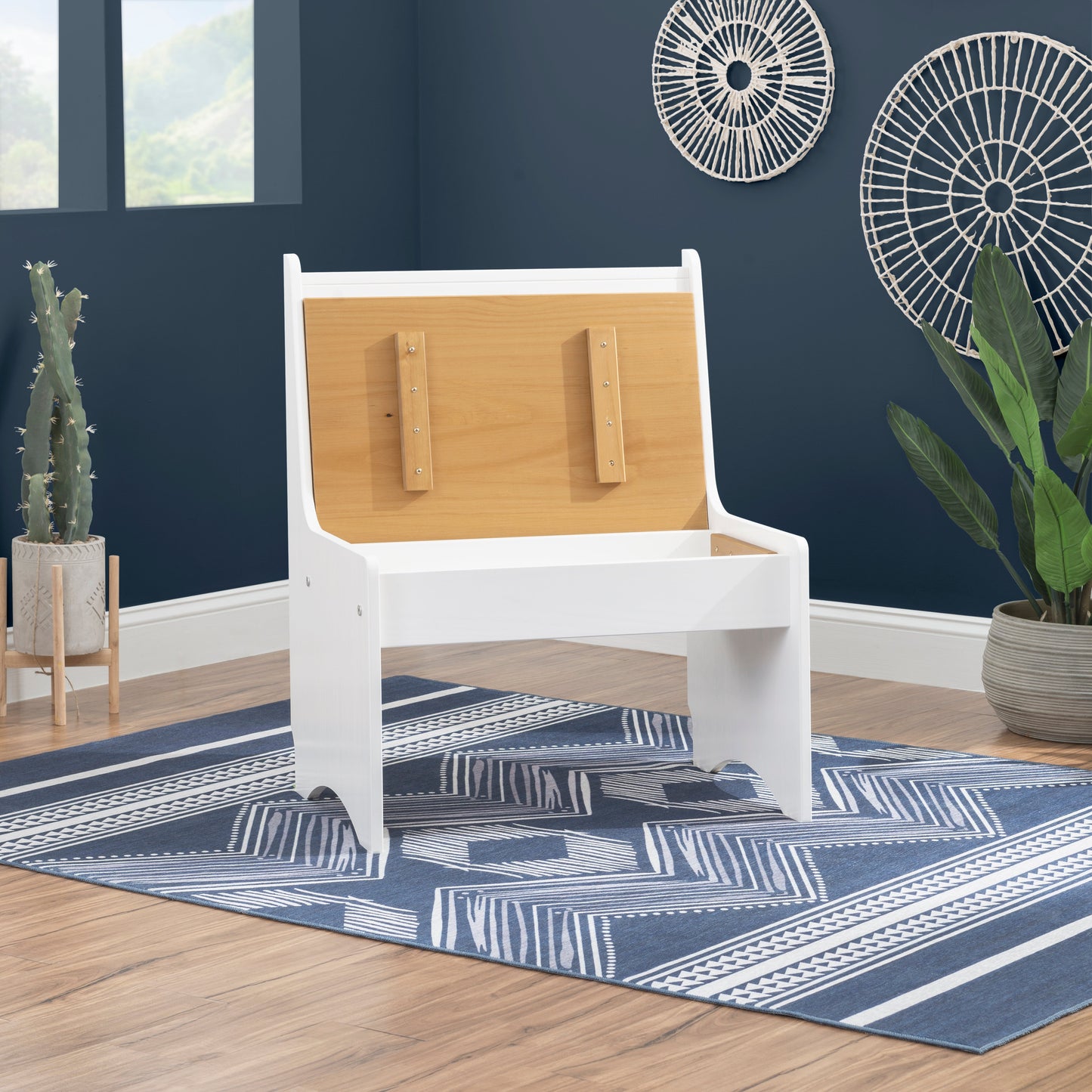 Banc à petit dossier Pender Honey White