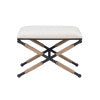 Tabouret d'appoint en lin de campagne
