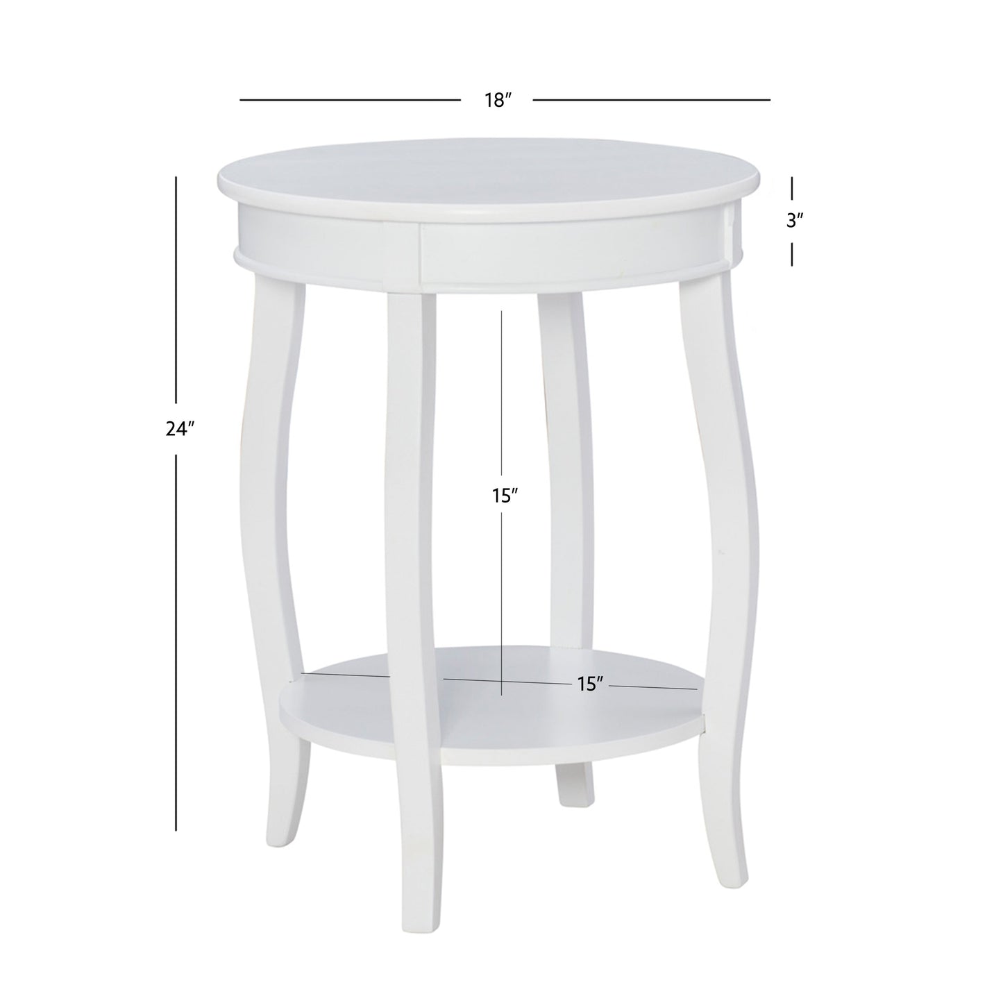 Table d'appoint ronde arc-en-ciel