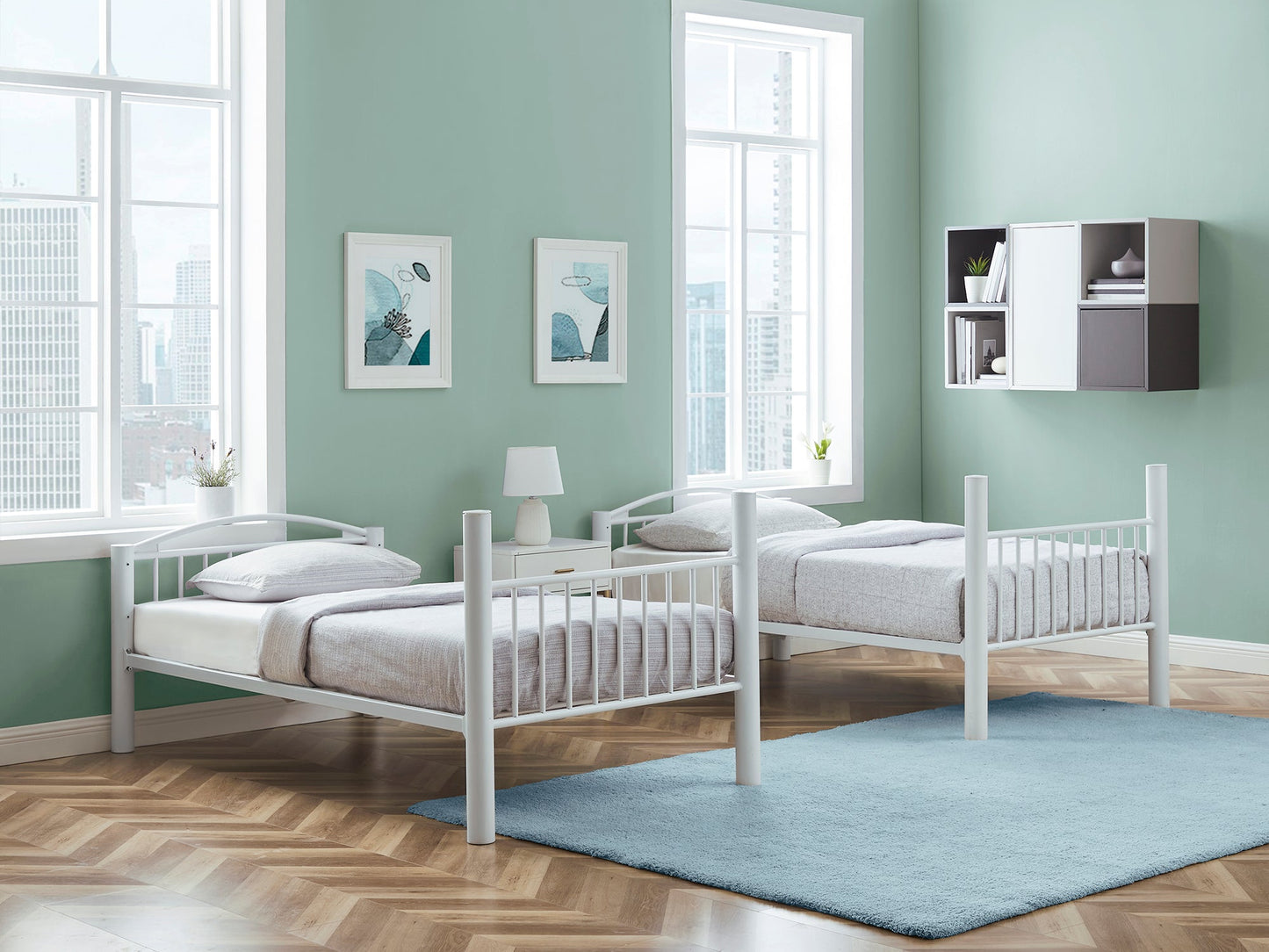 Lit superposé en métal lourd