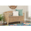 Banc de rangement en acacia