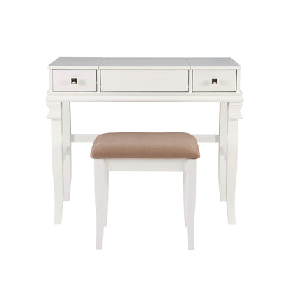 Ensemble de coiffeuse Angela en noyer