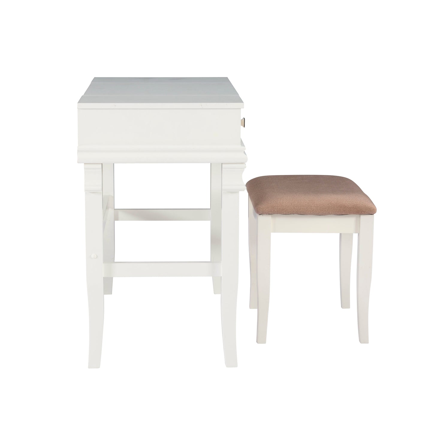 Ensemble de coiffeuse Angela en noyer