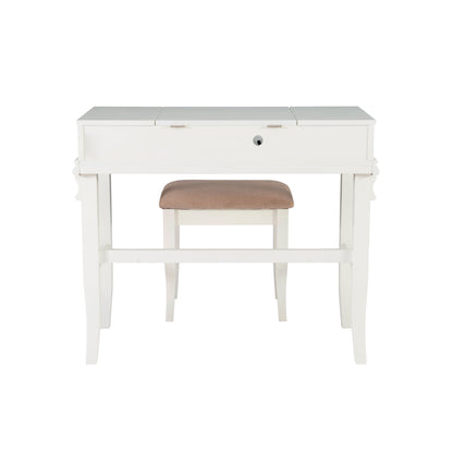 Ensemble de coiffeuse Angela en noyer