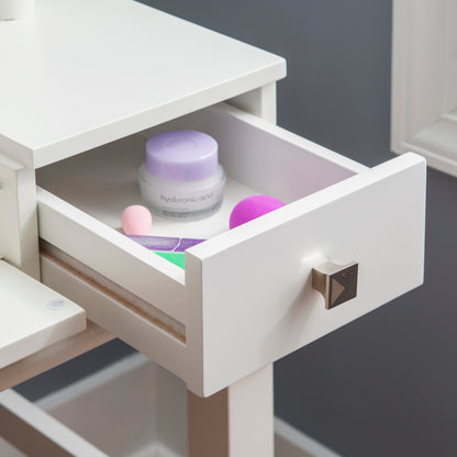 Ensemble de coiffeuse Angela en noyer