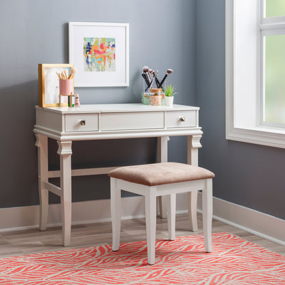 Ensemble de coiffeuse Angela en noyer