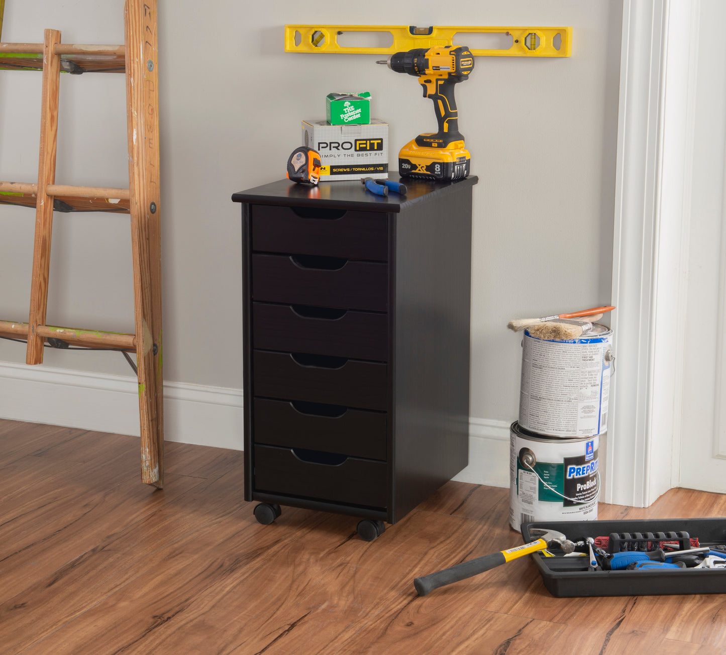 Chariot de rangement roulant Rudy