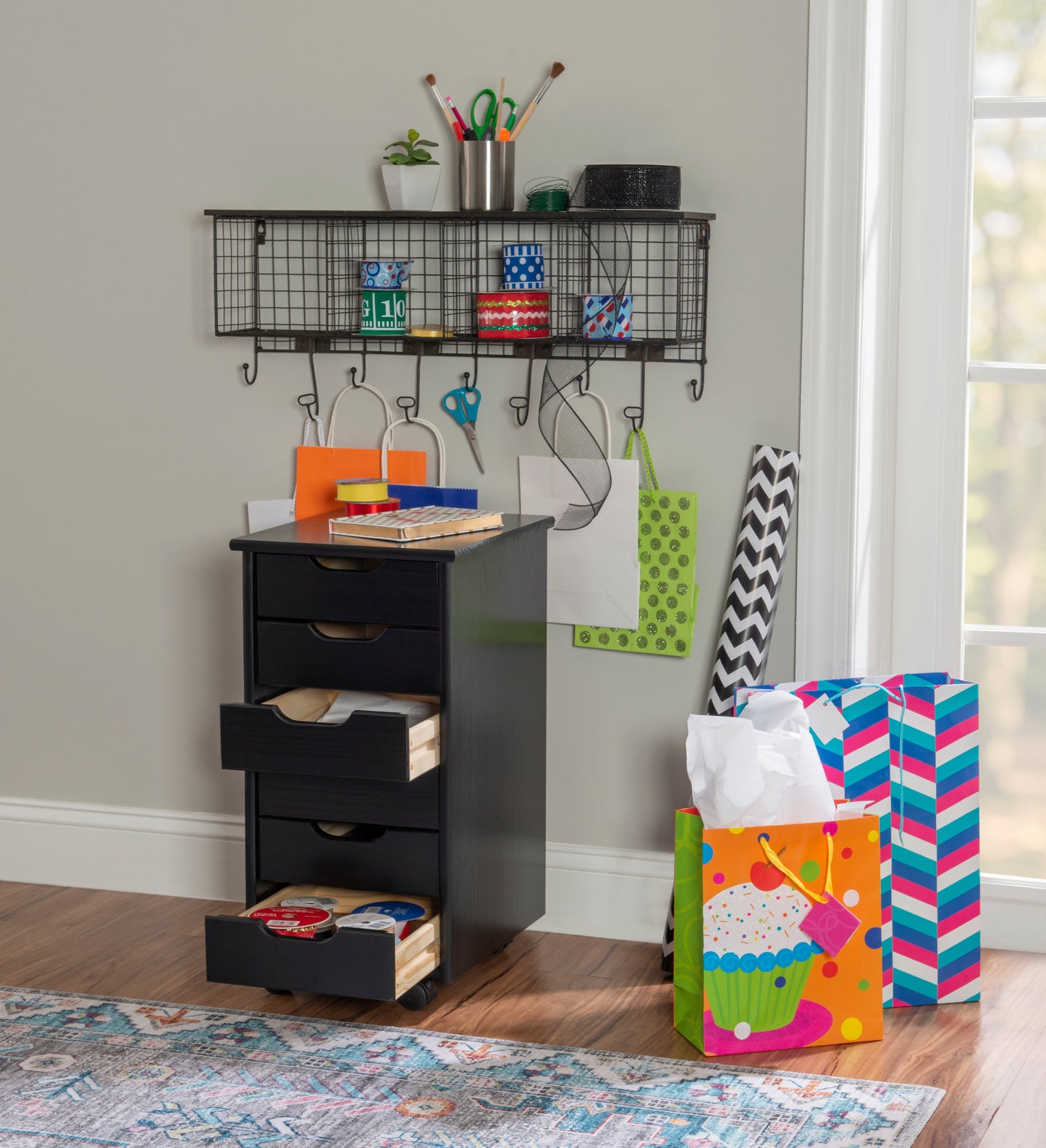 Chariot de rangement roulant Rudy