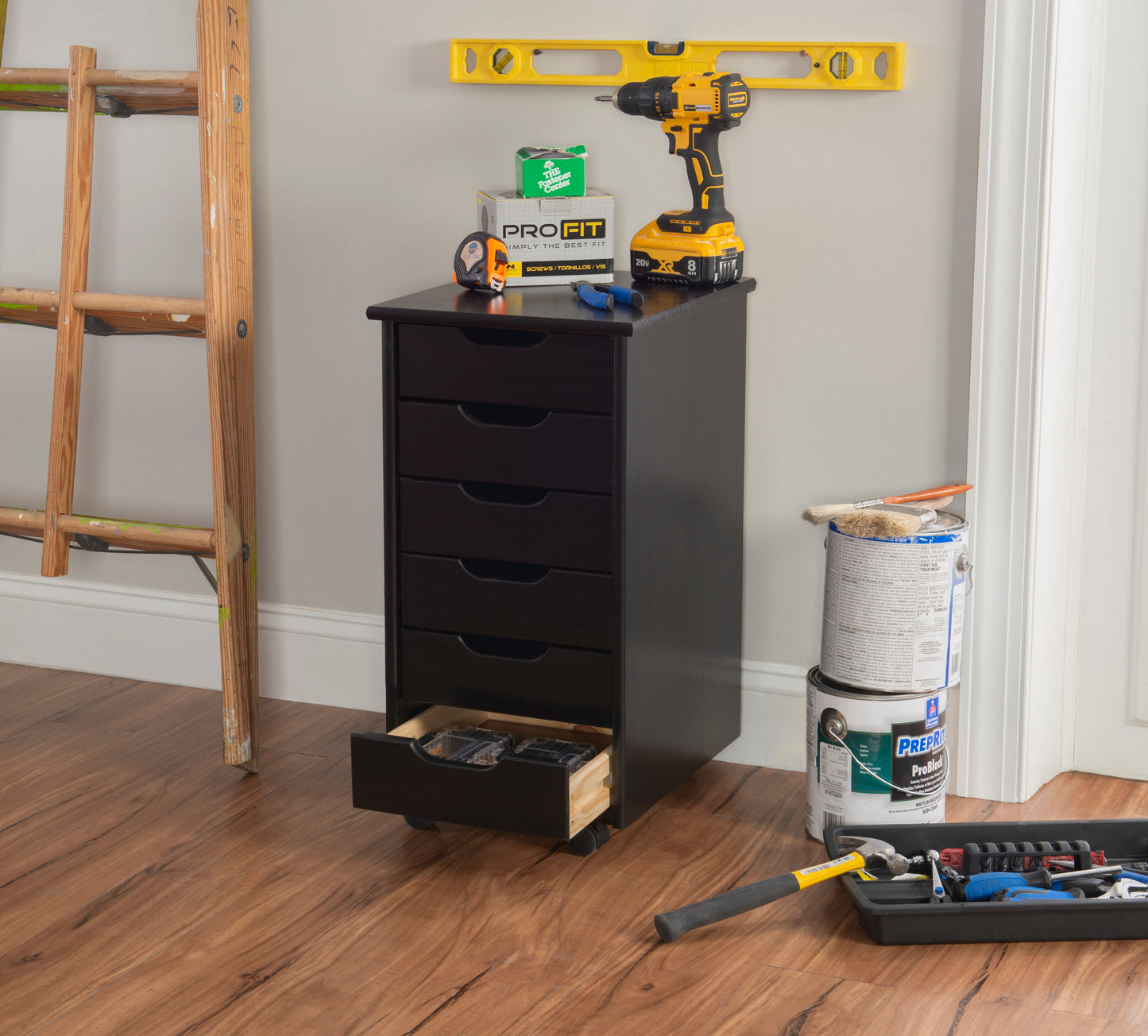 Chariot de rangement roulant Rudy