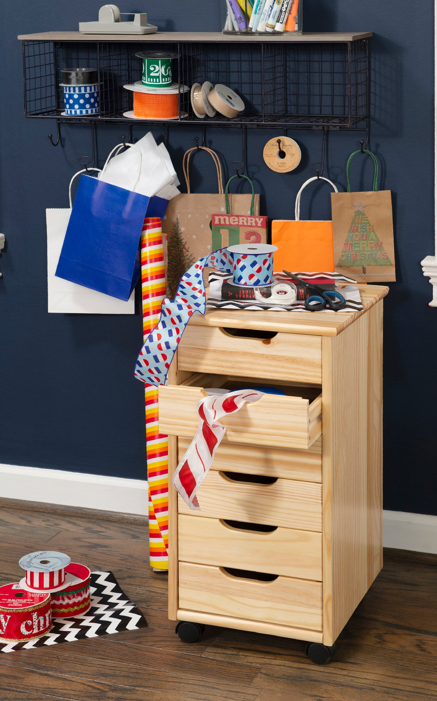 Chariot de rangement roulant Rudy