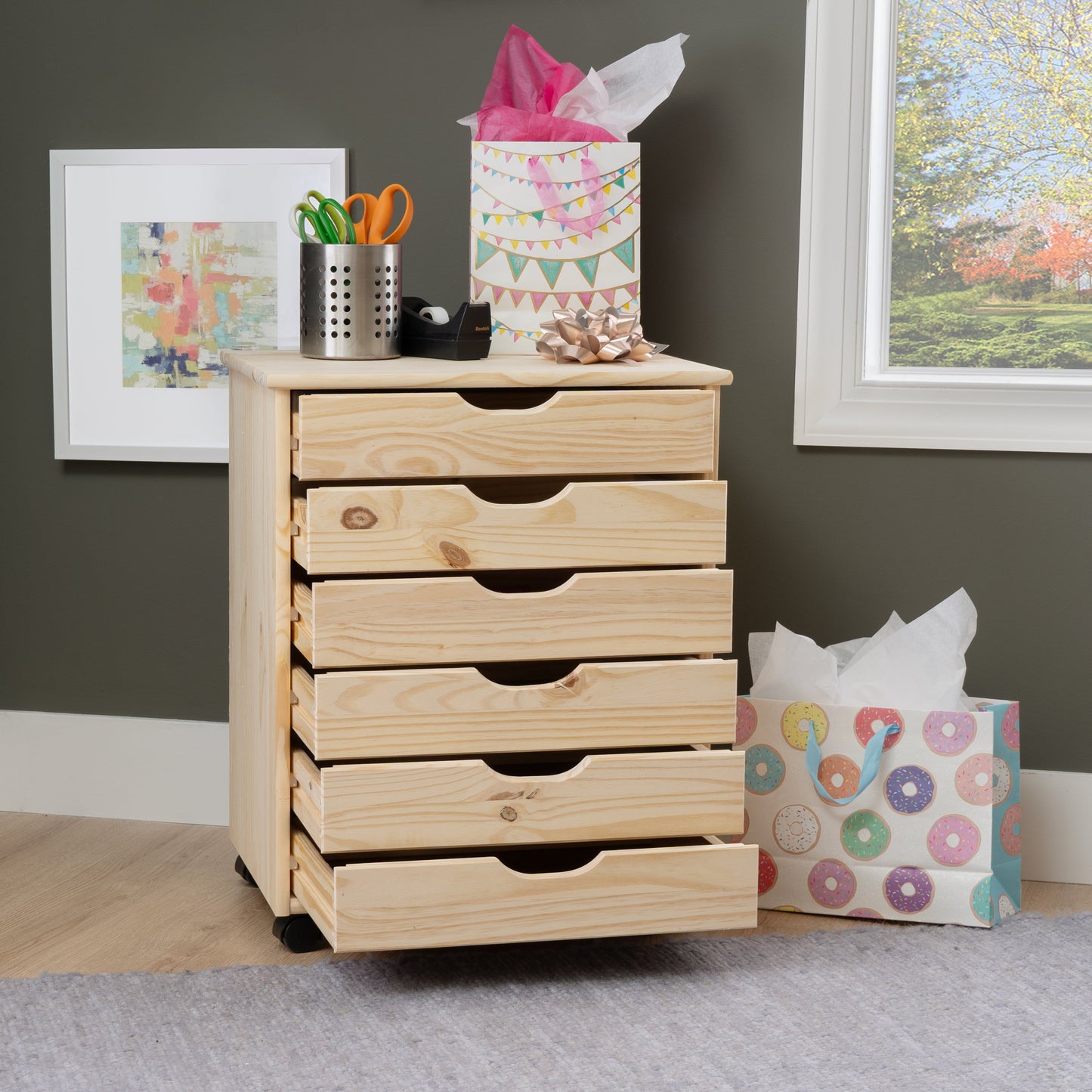 Chariot de rangement roulant Rudy