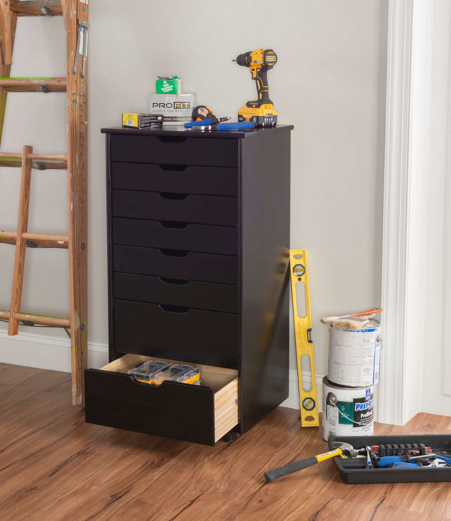 Chariot de rangement roulant Rudy