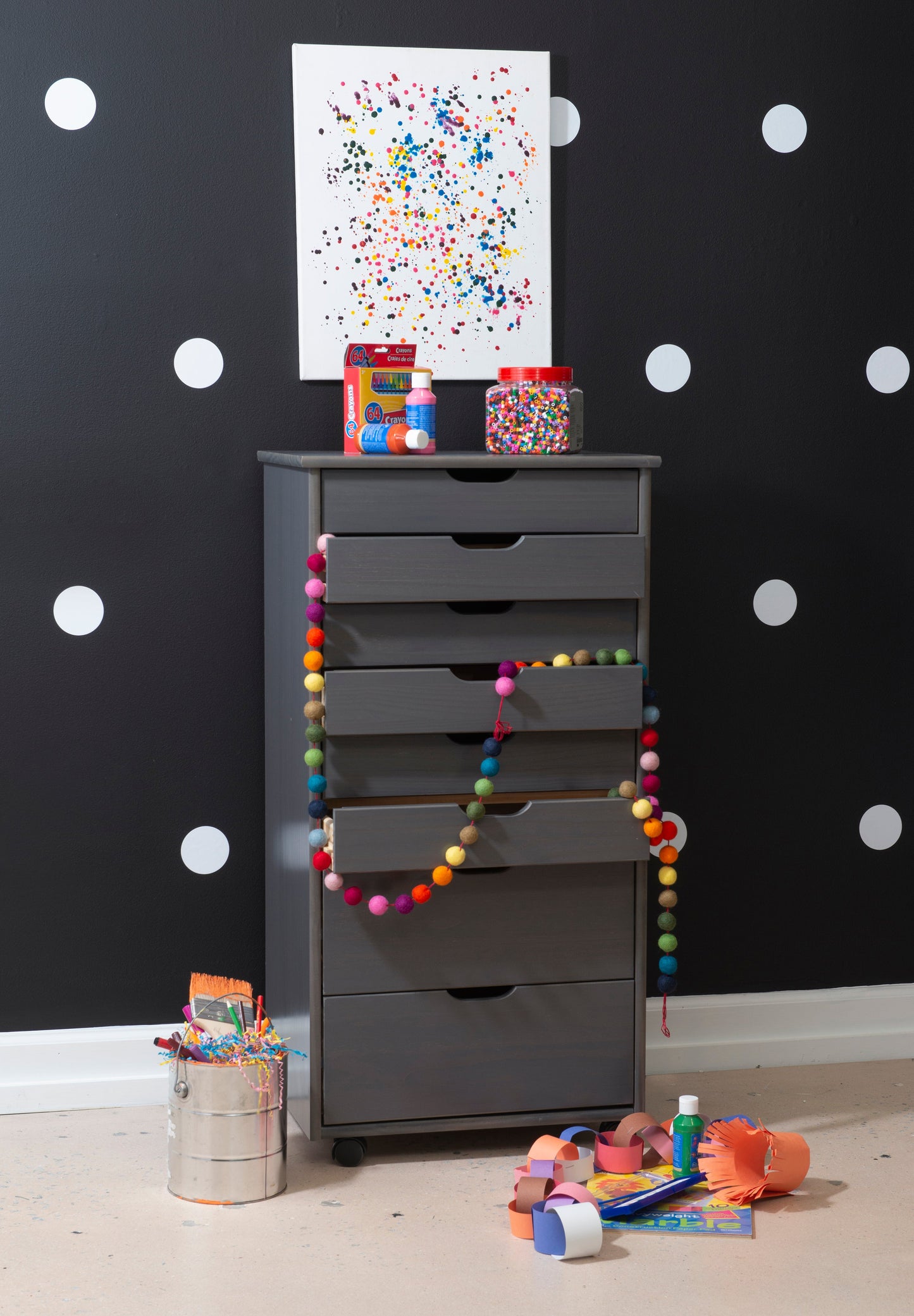 Chariot de rangement roulant Rudy