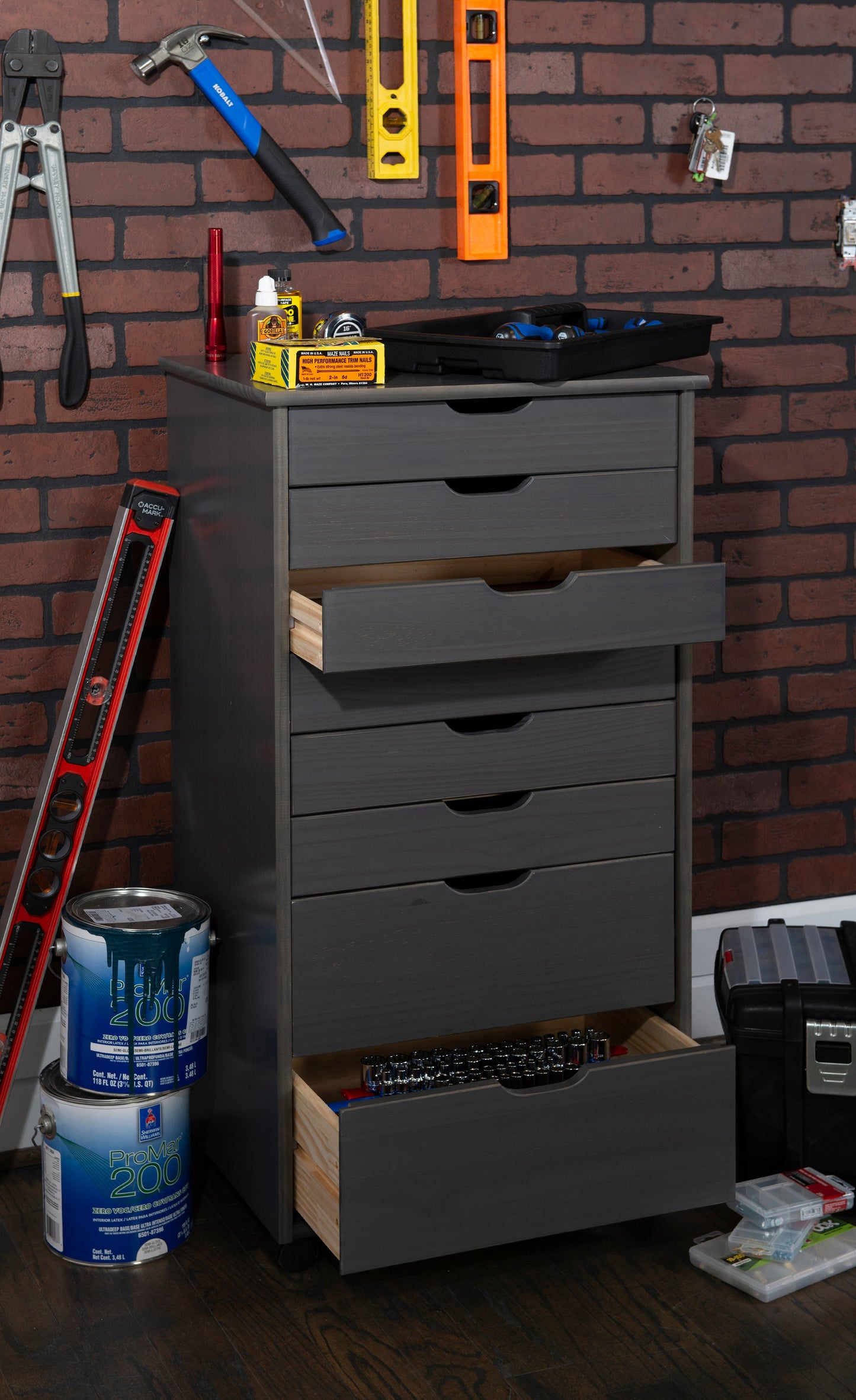 Chariot de rangement roulant Rudy