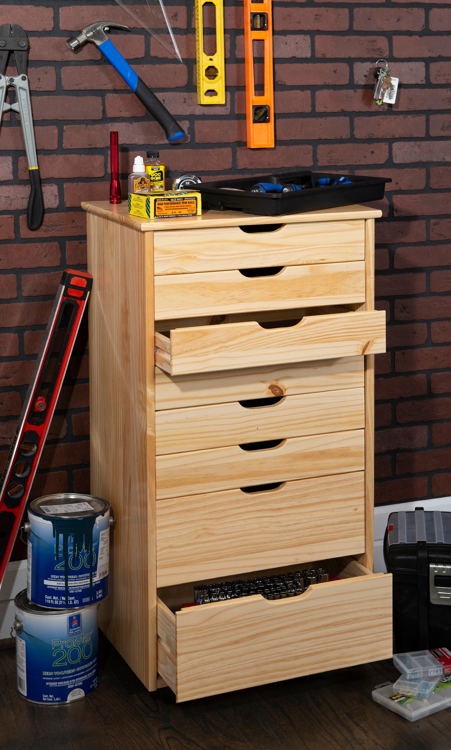 Chariot de rangement roulant Rudy