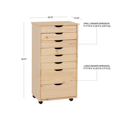 Chariot de rangement roulant Rudy