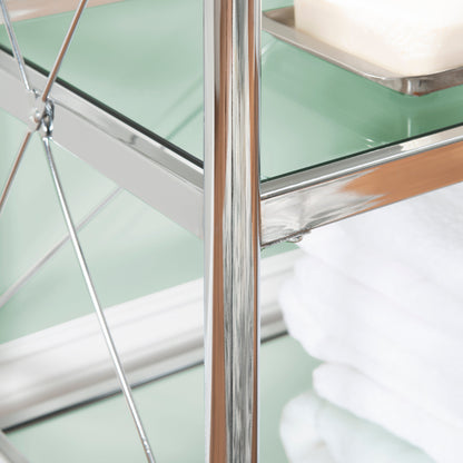 Étagère à trois niveaux Empire Chrome