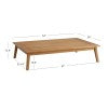 Table basse Soha en teck 12 pouces