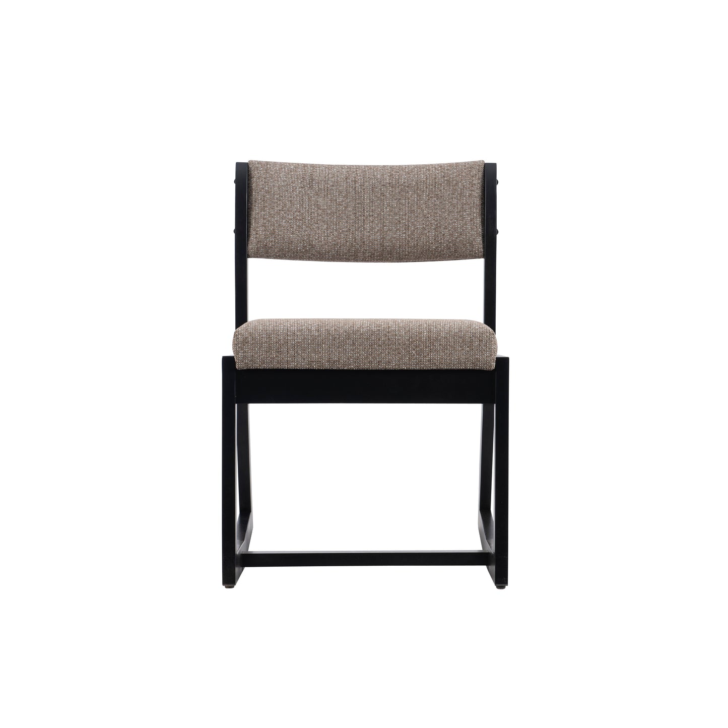 Fauteuil à bascule Corso noir et gris avec assise rembourrée