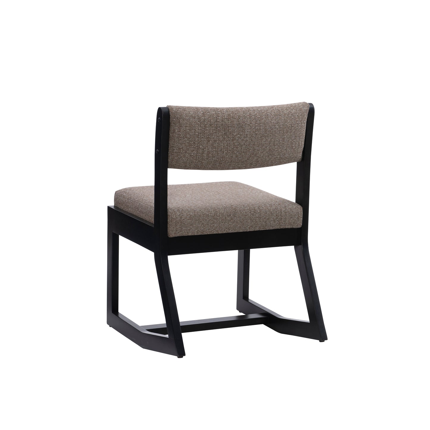 Fauteuil à bascule Corso noir et gris avec assise rembourrée
