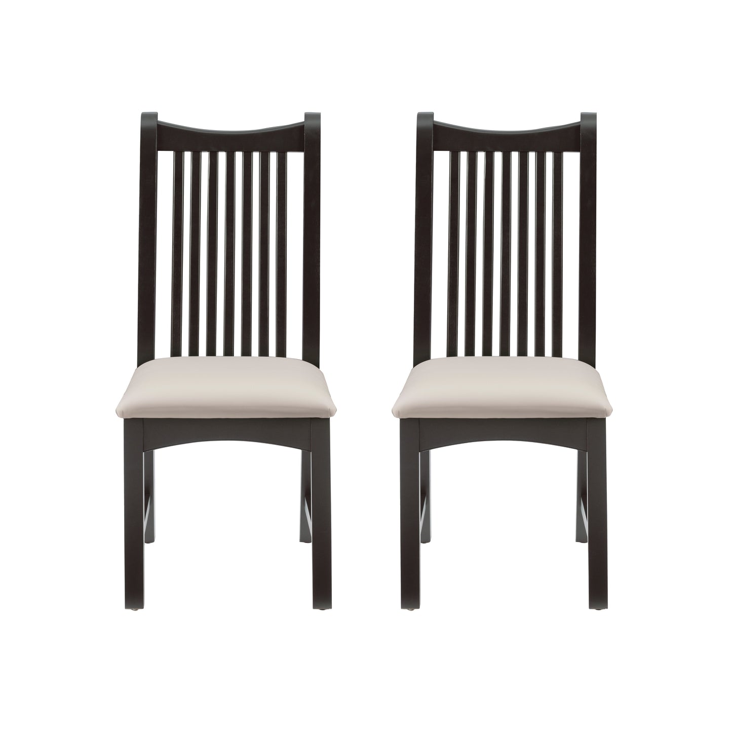 Fauteuil rembourré Andy noir (lot de 2)