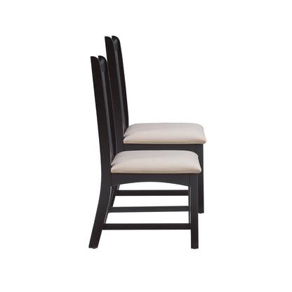 Fauteuil rembourré Andy noir (lot de 2)