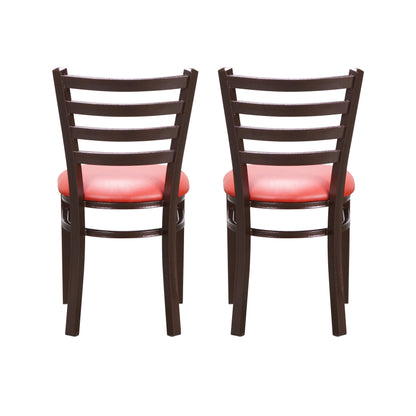 Chaises d'appoint Kara en vinyle et métal (lot de 2)