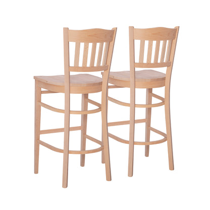 Tabourets de bar Minetta non finis (lot de 2)