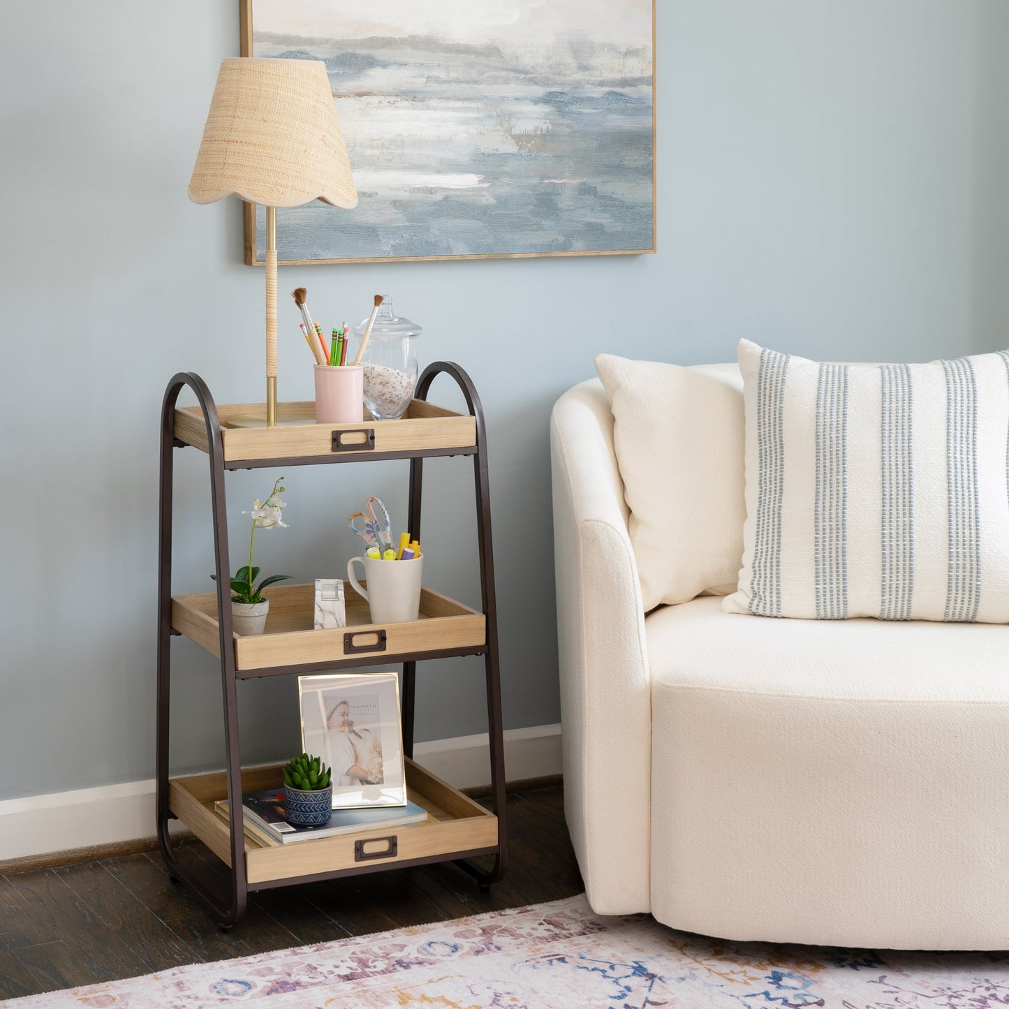 Étagère de rangement à 3 niveaux