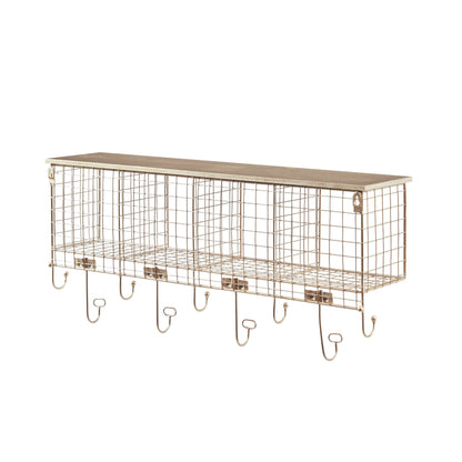 Étagère murale à 4 casiers