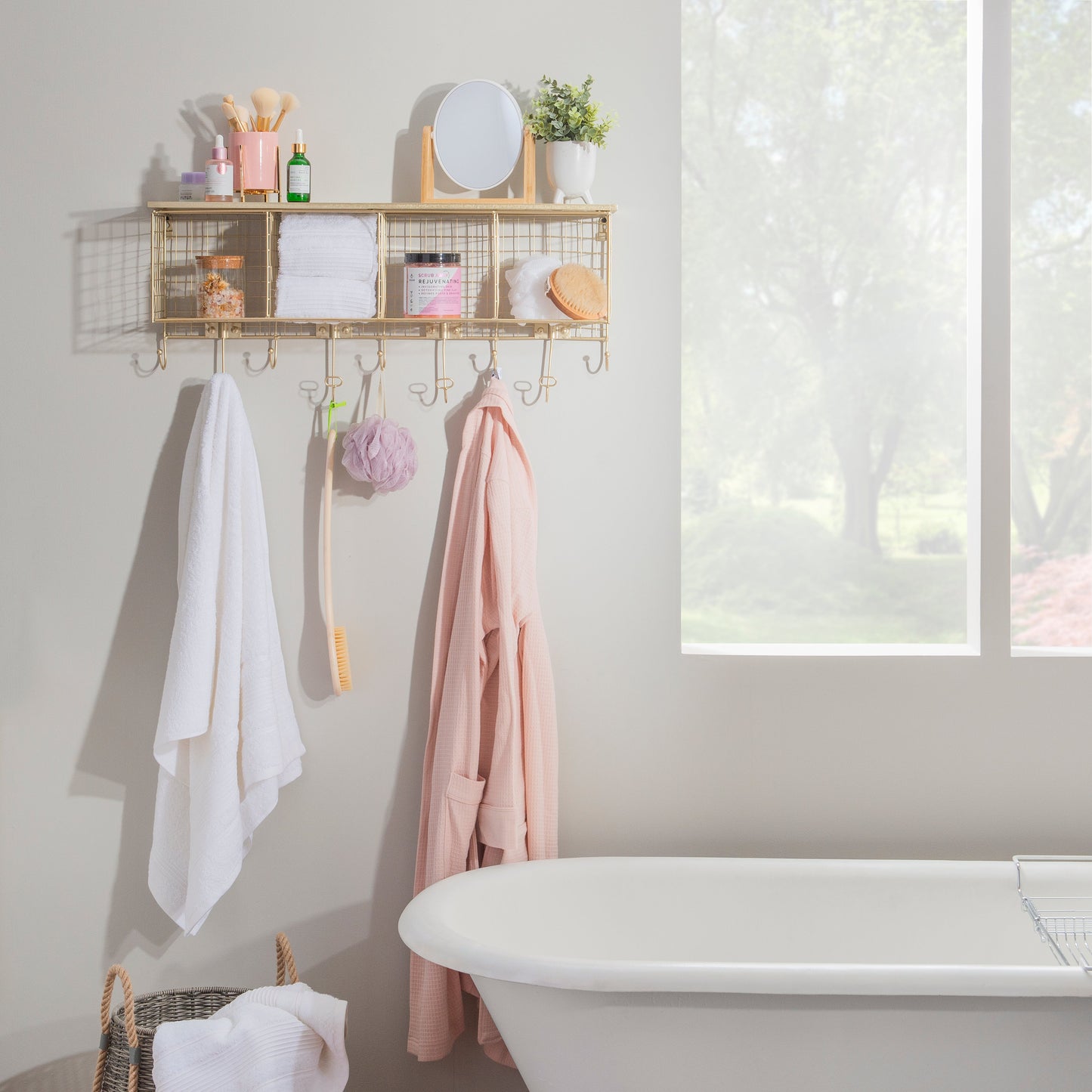 Étagère murale à 4 casiers